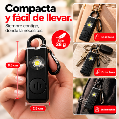 ALERTAGO® | Alarma Personal Recargable con Luz LED