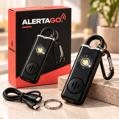 ALERTAGO® | Alarma Personal Recargable con Luz LED